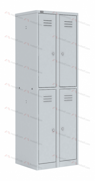 Шкафы для раздевалок металлические четырехсекционные